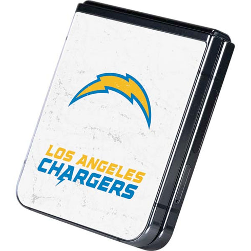 NFL Los Angeles Chargers Distressed Galaxy Z Flip5 5G Skin