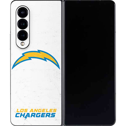 NFL Los Angeles Chargers Distressed Galaxy Z Fold4 5G Skin