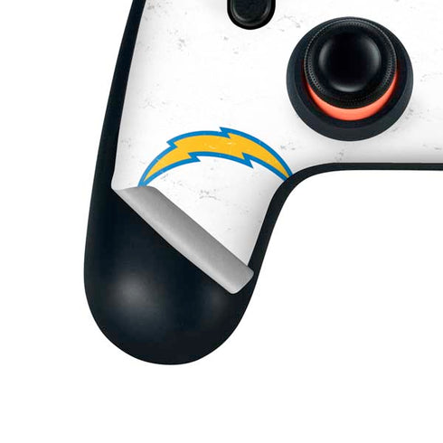 NFL Los Angeles Chargers Distressed Google Stadia Controller Skin