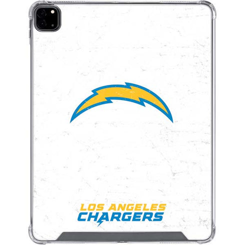 NFL Los Angeles Chargers Distressed iPad Pro 12.9in (2020) Clear Case