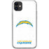 NFL Los Angeles Chargers Distressed iPhone 11 Clear Case