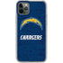 NFL Los Angeles Chargers Distressed iPhone 11 Pro Max Clear Case