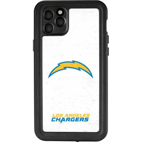 NFL Los Angeles Chargers Distressed iPhone 11 Pro Max Waterproof Case