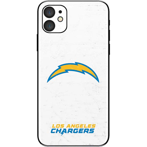 NFL Los Angeles Chargers Distressed iPhone 11 Skin