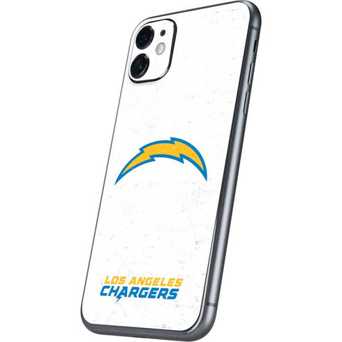 NFL Los Angeles Chargers Distressed iPhone 11 Skin