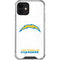 NFL Los Angeles Chargers Distressed iPhone 12 Mini Clear Case