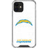 NFL Los Angeles Chargers Distressed iPhone 12 Mini Clear Case
