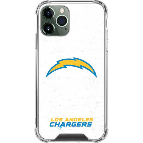 NFL Los Angeles Chargers Distressed iPhone 12 Pro Clear Case