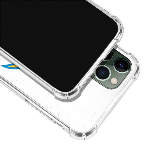 NFL Los Angeles Chargers Distressed iPhone 12 Pro Clear Case