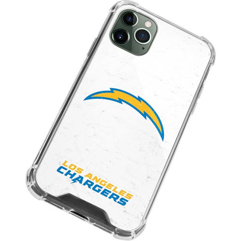 NFL Los Angeles Chargers Distressed iPhone 12 Pro Clear Case