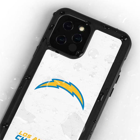NFL Los Angeles Chargers Distressed iPhone 12 Pro Max Waterproof Case