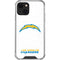 NFL Los Angeles Chargers Distressed iPhone 13 Mini Clear Case