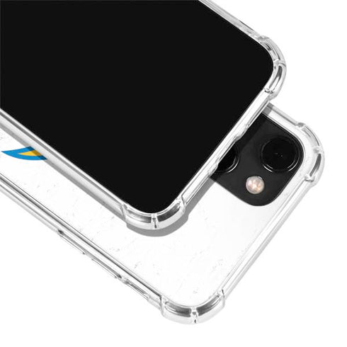 NFL Los Angeles Chargers Distressed iPhone 14 Clear Case