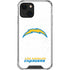 NFL Los Angeles Chargers Distressed iPhone 15 Plus Clear Case