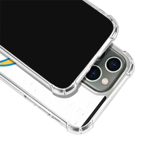 NFL Los Angeles Chargers Distressed iPhone 15 Pro Clear Case