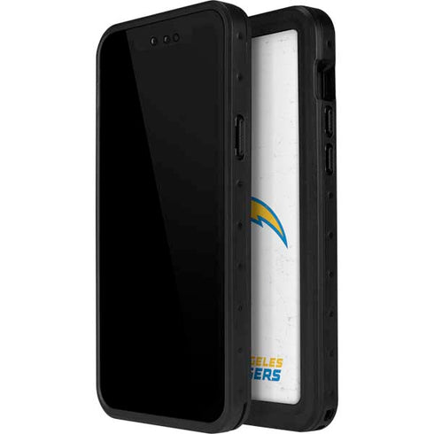 NFL Los Angeles Chargers Distressed iPhone 14 Pro Max Waterproof Case