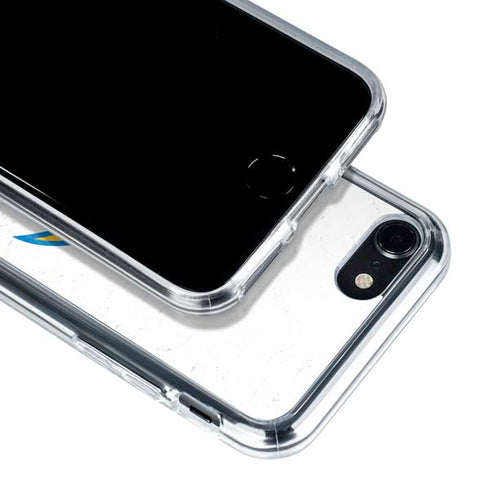 NFL Los Angeles Chargers Distressed iPhone SE (2nd & 3rd Gen) Clear Case