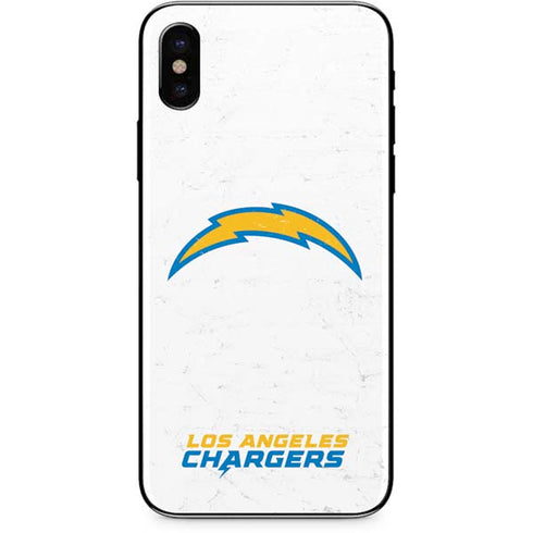 NFL Los Angeles Chargers Distressed iPhone X Skin