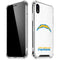 NFL Los Angeles Chargers Distressed iPhone XR Clear Case