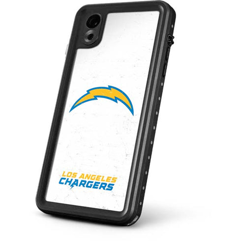 NFL Los Angeles Chargers Distressed iPhone XR Waterproof Case