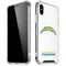 NFL Los Angeles Chargers Distressed iPhone XS Max Clear Case