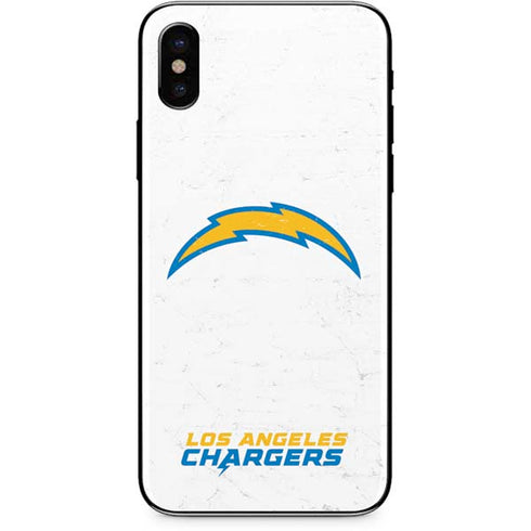 NFL Los Angeles Chargers Distressed iPhone XS Skin
