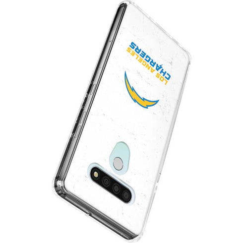 NFL Los Angeles Chargers Distressed LG Stylo 6 Clear Case