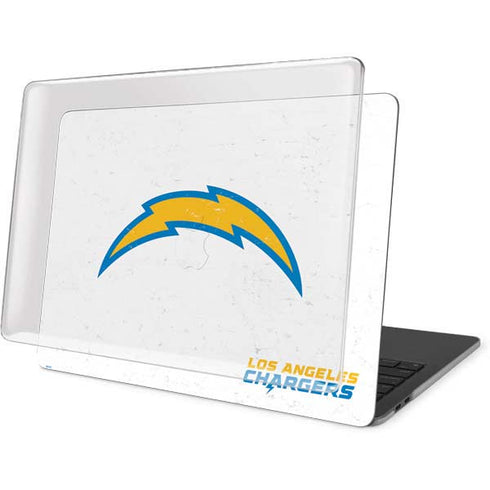 NFL Los Angeles Chargers Distressed MacBook Pro 16in (2019-20) Case plus Skin