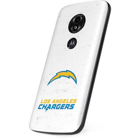NFL Los Angeles Chargers Distressed Moto E5 Play Skin