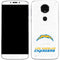 NFL Los Angeles Chargers Distressed Moto E5 Plus Skin