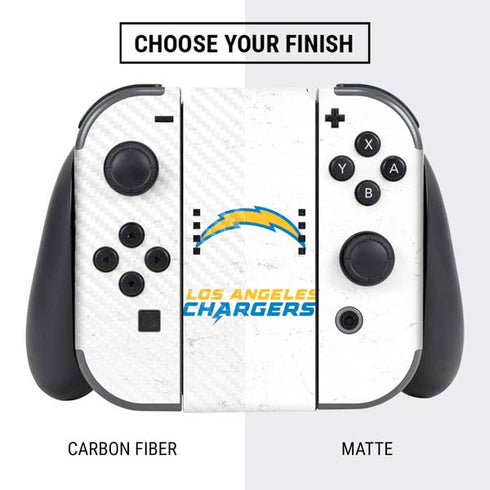NFL Los Angeles Chargers Distressed Nintendo Switch Bundle Skin