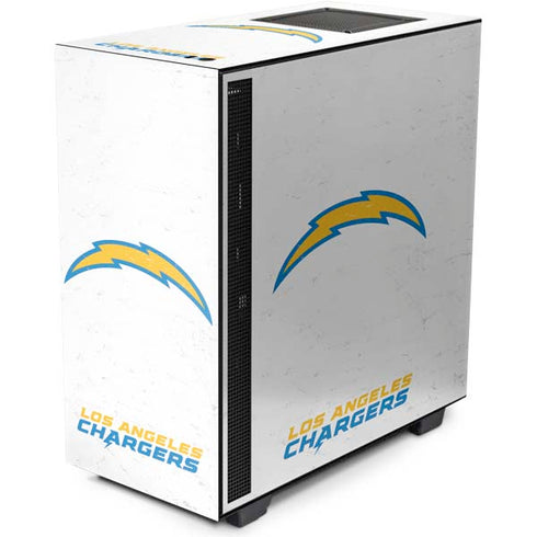 NFL Los Angeles Chargers Distressed NZXT H510 Compact ATX Mid-Tower Case Skin