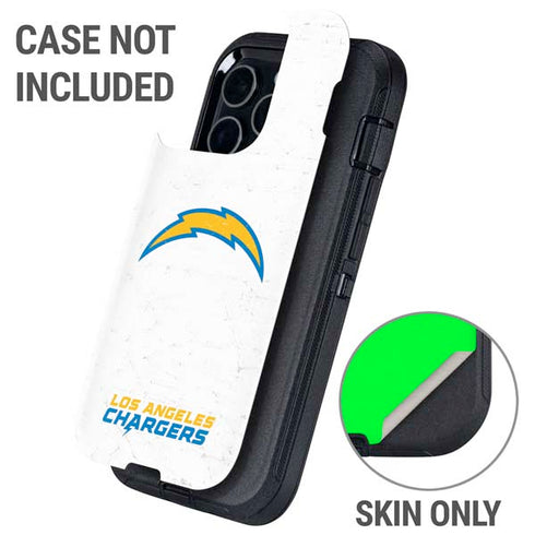 NFL Los Angeles Chargers Distressed Otterbox Defender iPhone Skin