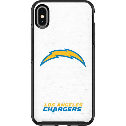 NFL Los Angeles Chargers Distressed Otterbox Symmetry iPhone Skin