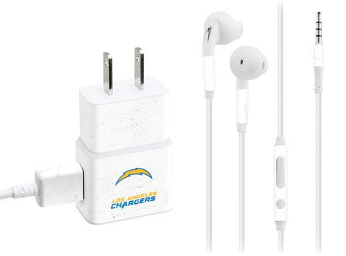NFL Los Angeles Chargers Distressed Phone Charger Skin