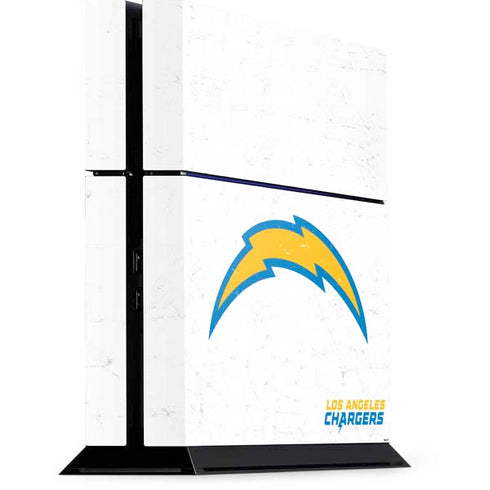 NFL Los Angeles Chargers Distressed PS4 Console Skin