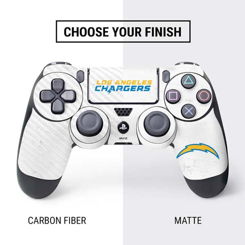 NFL Los Angeles Chargers Distressed PS4 Controller Skin