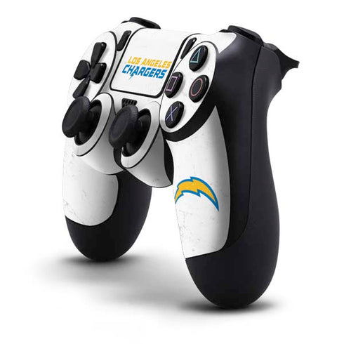 NFL Los Angeles Chargers Distressed PS4 Controller Skin