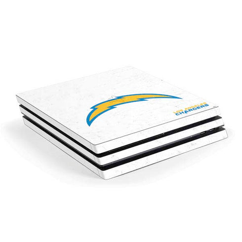 NFL Los Angeles Chargers Distressed PS4 Pro Console Skin