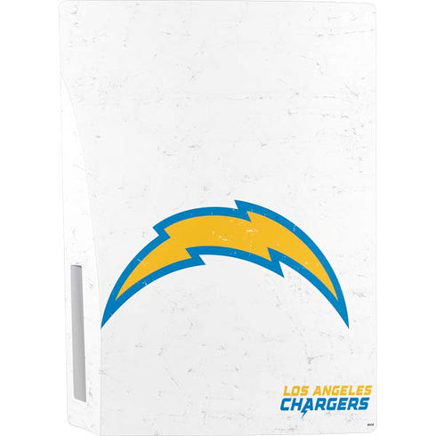 NFL Los Angeles Chargers Distressed PS5 Console Skin
