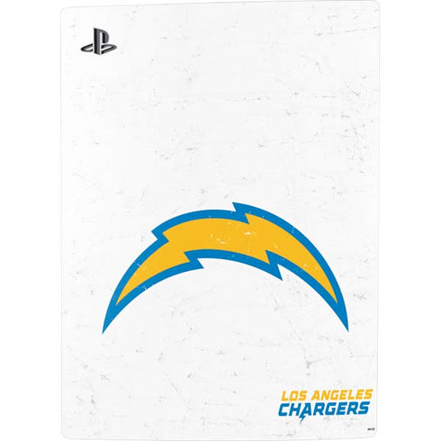 NFL Los Angeles Chargers Distressed PS5 Digital Edition Console Skin