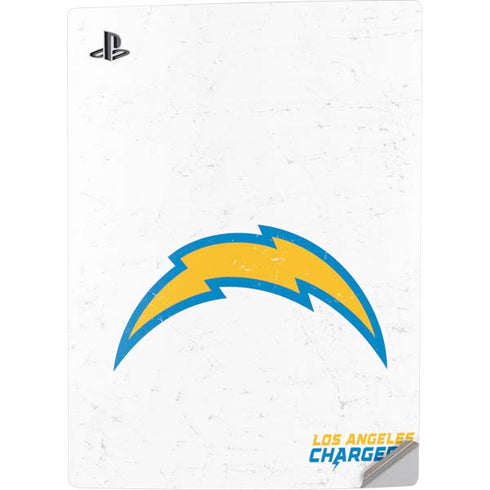 NFL Los Angeles Chargers Distressed PS5 Digital Edition Console Skin