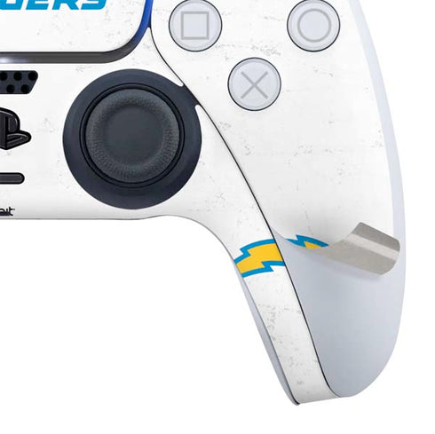 NFL Los Angeles Chargers Distressed PS5 Slim Digital Edition Bundle Skin