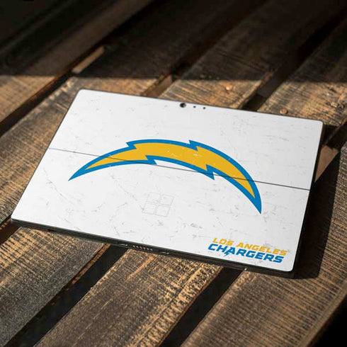 NFL Los Angeles Chargers Distressed Surface Pro 6 Skin