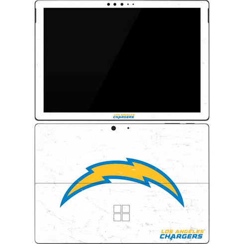 NFL Los Angeles Chargers Distressed Surface Pro 7 Skin