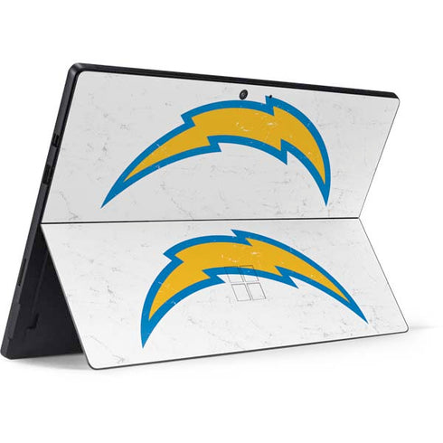 NFL Los Angeles Chargers Distressed Surface Pro 7 Skin