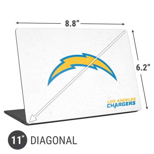 NFL Los Angeles Chargers Distressed Universal Laptop 11in (8.8 x 6.2in) Skin