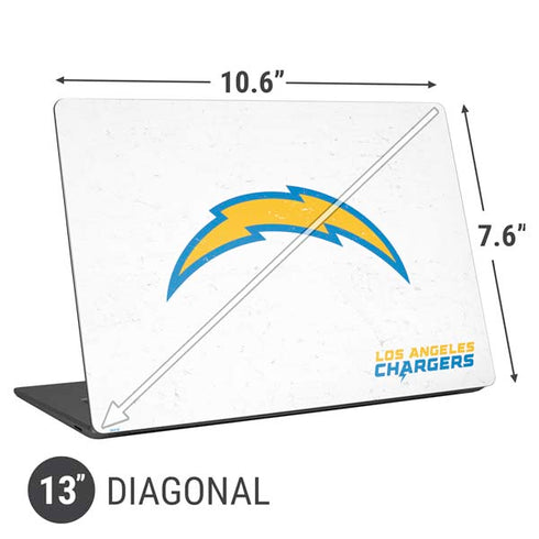 NFL Los Angeles Chargers Distressed Universal Laptop 13in (10.6 x 7.6in) Skin