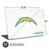 NFL Los Angeles Chargers Distressed Universal Laptop 17in (13.8 x 10in) Skin