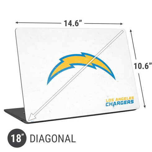 NFL Los Angeles Chargers Distressed Universal Laptop 18in (14.6 x 10.6in) Skin